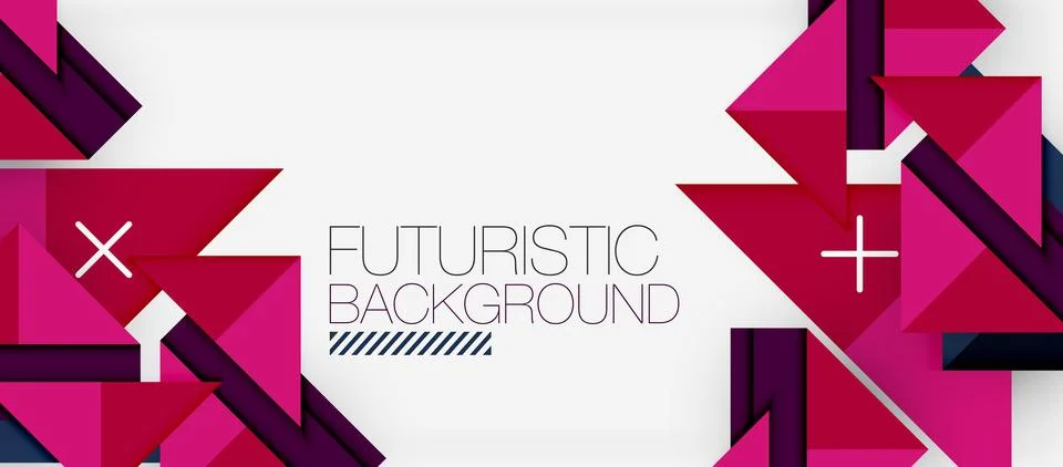 Triangle Vector Background Illustration For Wallpaper, Banner, Background, Card Stock Illustration