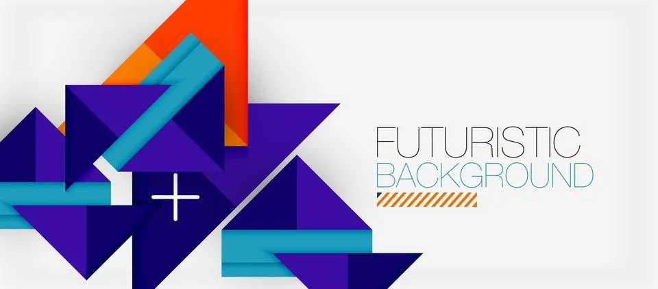 Triangle Vector Background Illustration For Wallpaper, Banner, Background, Card Stock Illustration