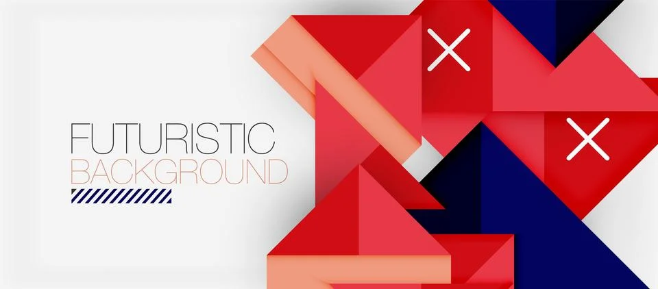 Triangle Vector Background Illustration For Wallpaper, Banner, Background, Card 库存插图