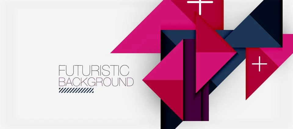 Triangle Vector Background Illustration For Wallpaper, Banner, Background, Card Stock Illustration