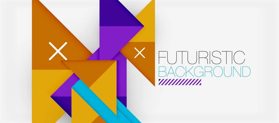 Triangle Vector Background Illustration For Wallpaper, Banner, Background, Card Stock Illustration