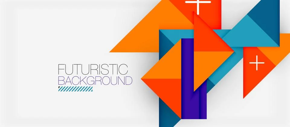 Triangle Vector Background Illustration For Wallpaper, Banner, Background, Card Stock Illustration