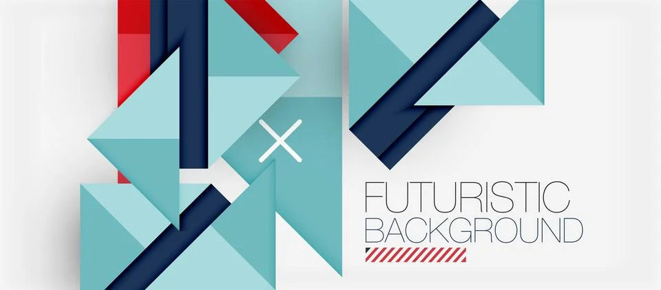 Triangle Vector Background Illustration For Wallpaper, Banner, Background, Card Stock Illustration
