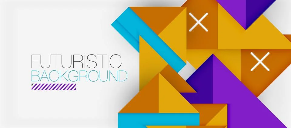 Triangle Vector Background Illustration For Wallpaper, Banner, Background, Card Stock Illustration
