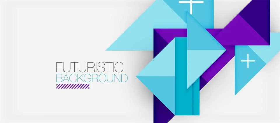 Triangle Vector Background Illustration For Wallpaper, Banner, Background, Card Illustrazione stock