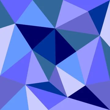 Triangle vector background or seamless grey, blue, white and navy pattern Stock Illustration