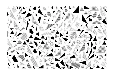 Triangle Vector design elements set Illustrazione stock