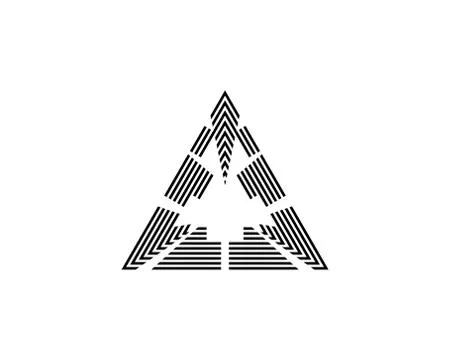 Triangle vector icon Stock Illustration