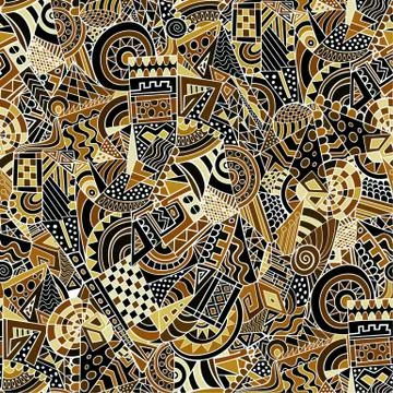 Triangle vector seamless pattern Stock Illustration