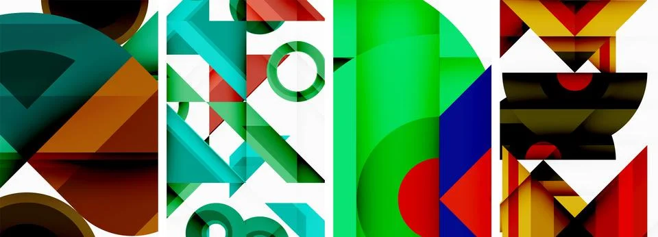Triangle wallpaper or poster background design Illustrazione stock