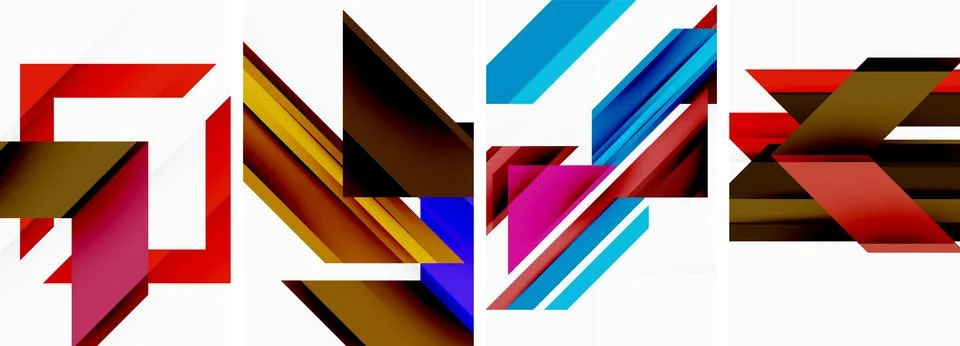 Triangle wallpaper or poster background design Illustrazione stock