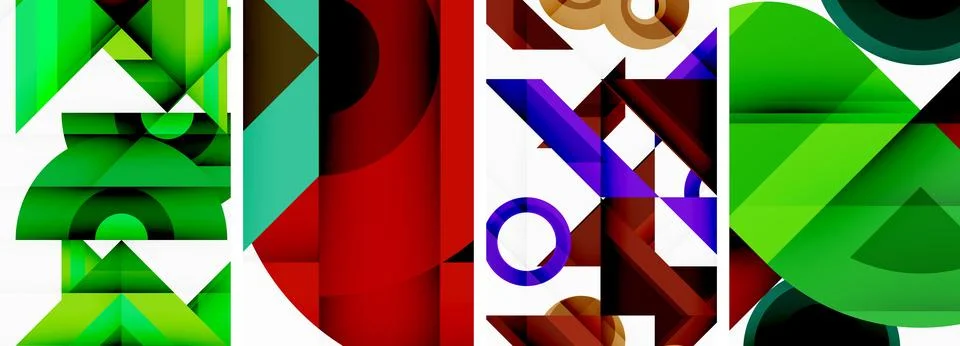Triangle wallpaper or poster background design Illustrazione stock
