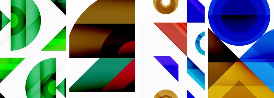 Triangle wallpaper or poster background design Illustrazione stock