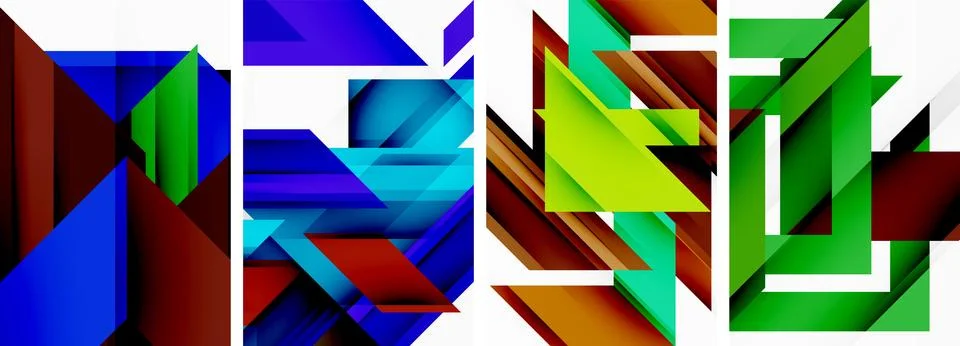 Triangle wallpaper or poster background design Illustrazione stock