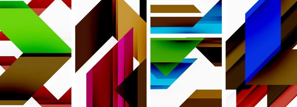 Triangle wallpaper or poster background design 스톡 일러스트