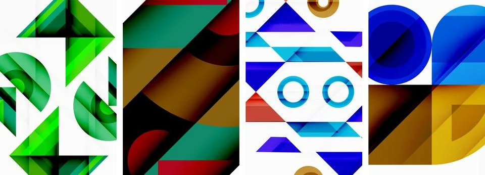 Triangle wallpaper or poster background design Illustrazione stock