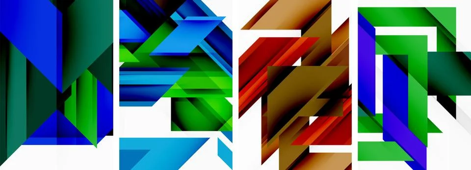 Triangle wallpaper or poster background design Illustrazione stock