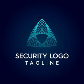 Triangle ware frame technology logo Stock Illustration