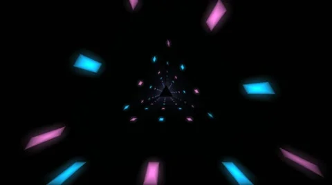 Triangle Warp Light Fllight Stock Footage 64654765