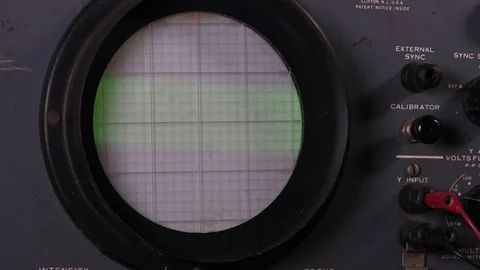 Triangle wave signal sweeps Stock Footage 84001852