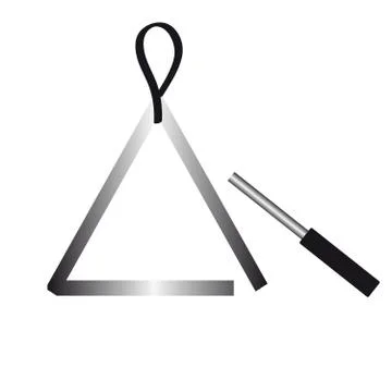 Triangle on white background Stock Illustration