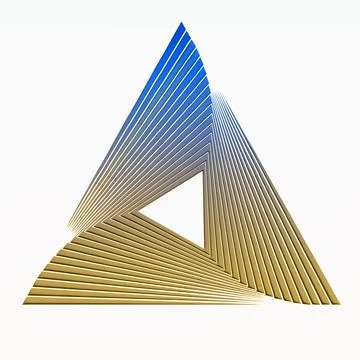 Triangle on a white background Stock Illustration