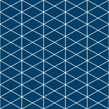 Triangle White Indigo Pattern Stock Illustration