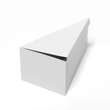 Triangle white package Stock Illustration