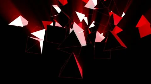 Triangles 3D Stock Footage 18129499