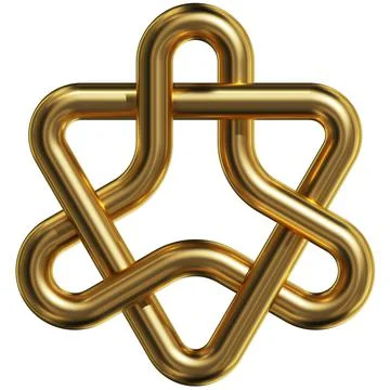 Triangles. 3D jewelry model. Template logo for bisnes. Stock Illustration