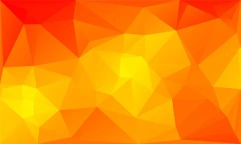 Triangles abstract background - fiery orange Stock Illustration
