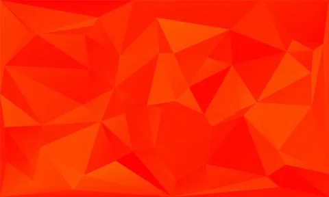 Triangles abstract background - fiery orange Stock Illustration