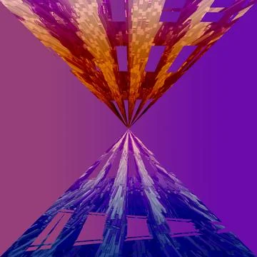 Triangles abstract window block pattern Illustrazione stock