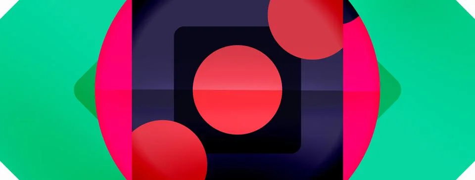 Triangles and circles abstract background for wallpaper, banner, background Stock Illustration