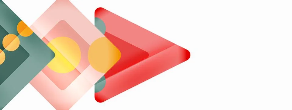 Triangles and circles abstract background for wallpaper, banner, background Stock Illustration