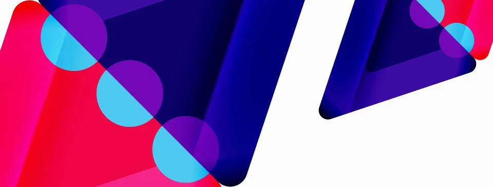 Triangles and circles abstract background for wallpaper, banner, background 스톡 일러스트