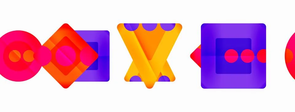 Triangles and circles abstract background for wallpaper, banner, background Stock Illustration