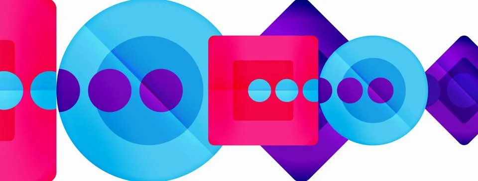 Triangles and circles abstract background for wallpaper, banner, background イラスト素材