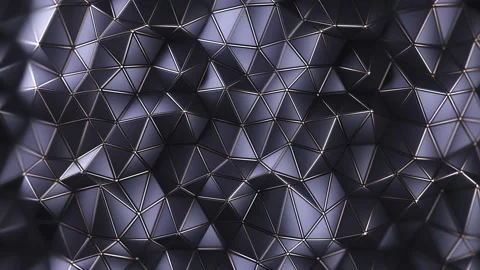 Triangles and hexagons seamless loop Stock Footage 138837069