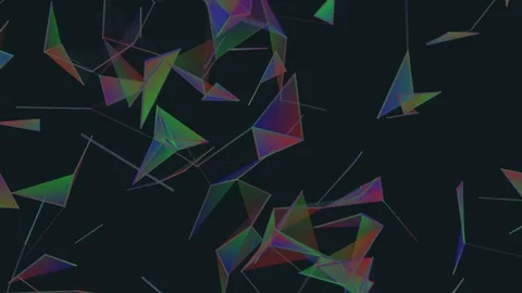 Triangles and lines.Abstract plexus background for different events and projects Stock Footage 79254348
