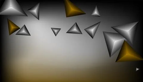 Triangles background. Abstract background from triangular pyramids. Geometr.. Stockillustratie