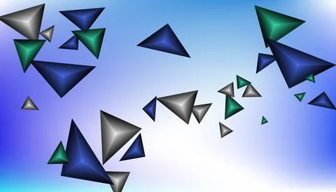 Triangles background. Abstract background from triangular pyramids. Geometr.. Stock Illustration