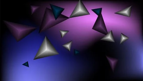 Triangles background. Abstract background from triangular pyramids. Geometr.. Stock Illustration