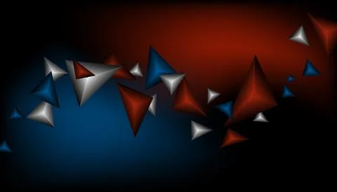 Triangles background. Abstract background from triangular pyramids. Geometr.. Stock Illustration