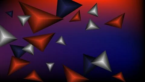 Triangles background. Abstract background from triangular pyramids. Geometr.. Stock Illustration