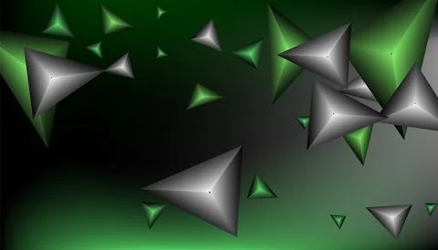 Triangles background. Abstract background from triangular pyramids. Geometr.. Stock Illustration