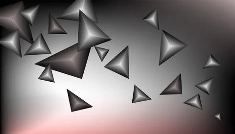 Triangles background. Abstract background from triangular pyramids. Geometr.. Stock Illustration