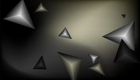 Triangles background. Abstract background from triangular pyramids. Geometr.. Stock Illustration