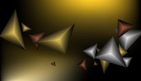 Triangles background. Abstract background from triangular pyramids. Geometr.. Illustrazione stock