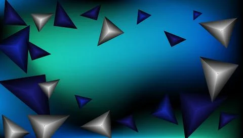 Triangles background. Abstract background from triangular pyramids. Geometr.. Stock Illustration